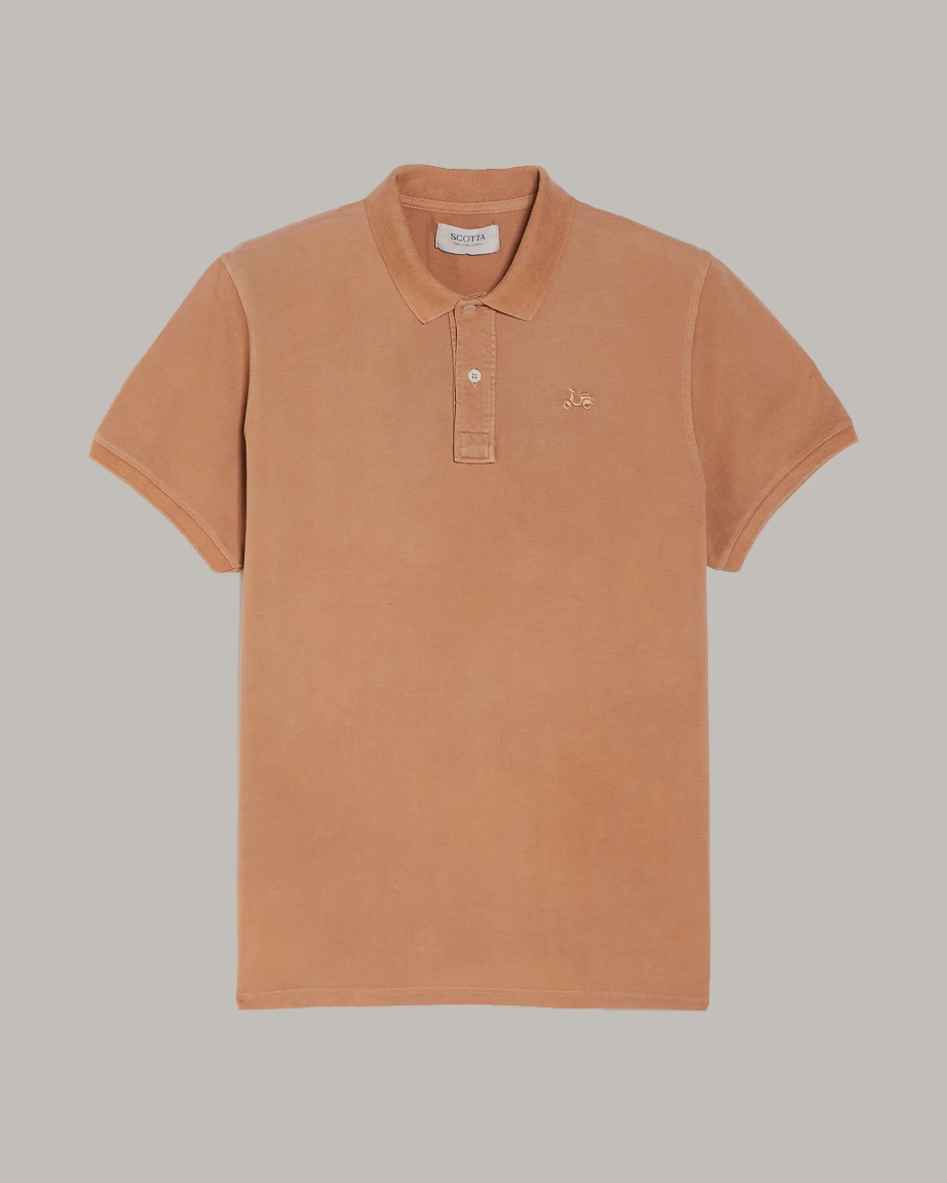 Polo liso teja