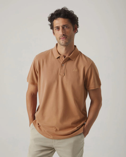 Polo liso teja