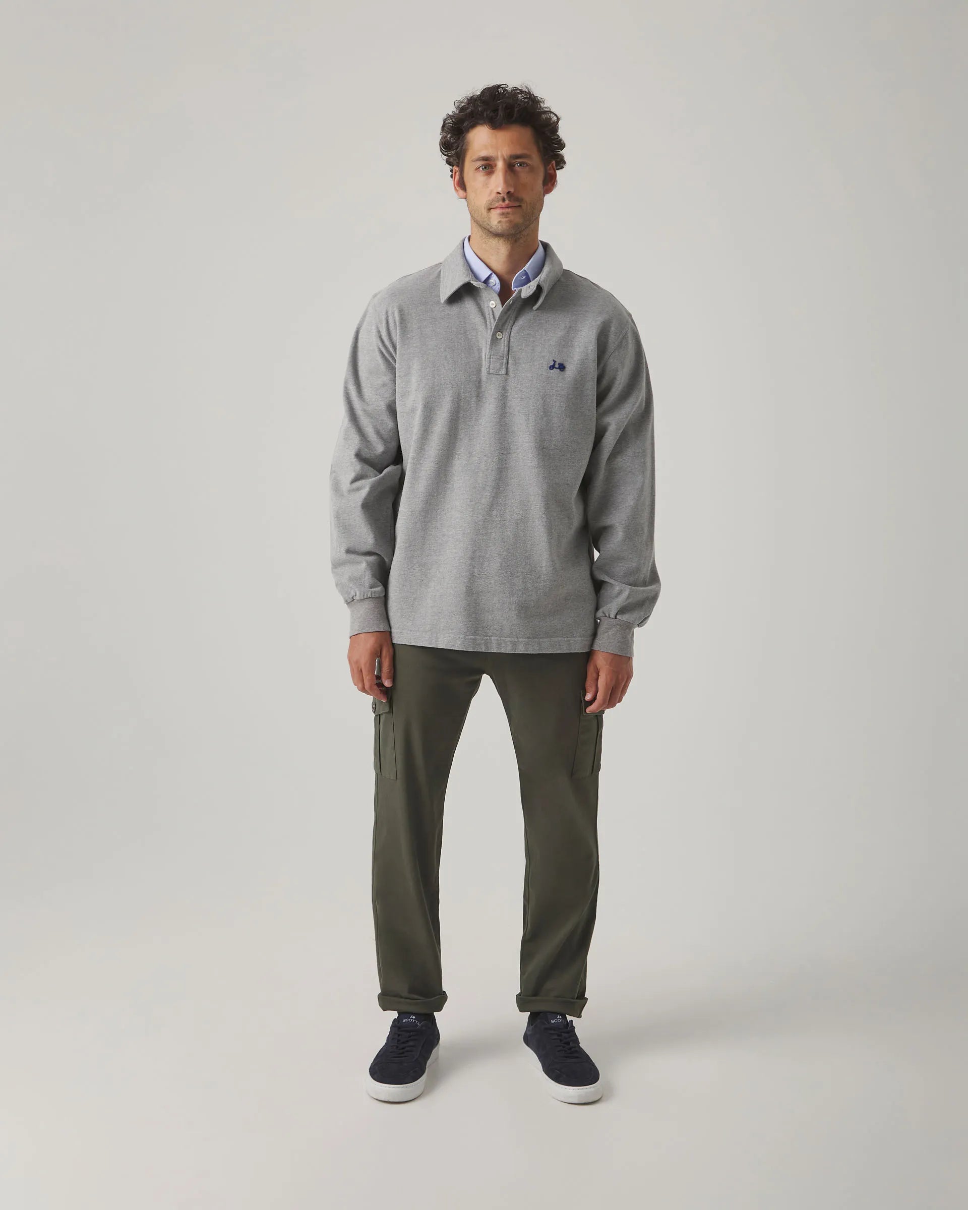 Polo Rugby Flag Gris