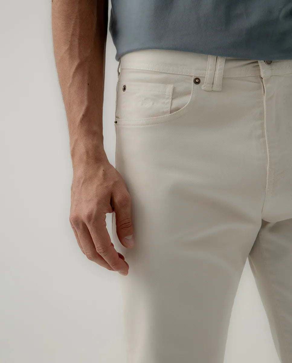Pantalón cooper 5 Bolsillos Beige | SCOTTA