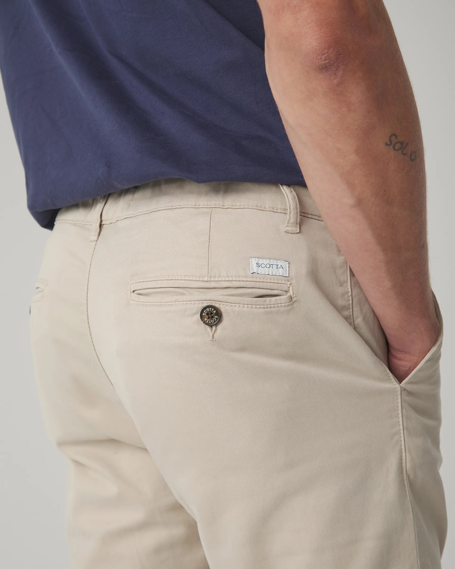 Pantalon Jogging Garment Dyed Beige