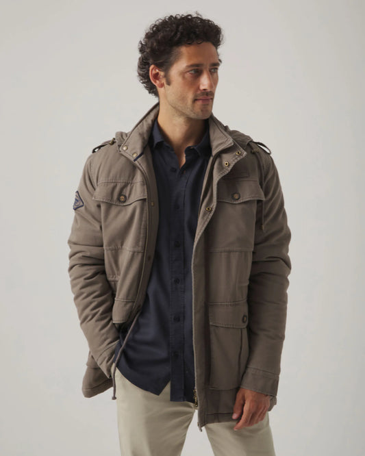 Chaqueta sahariana marrón