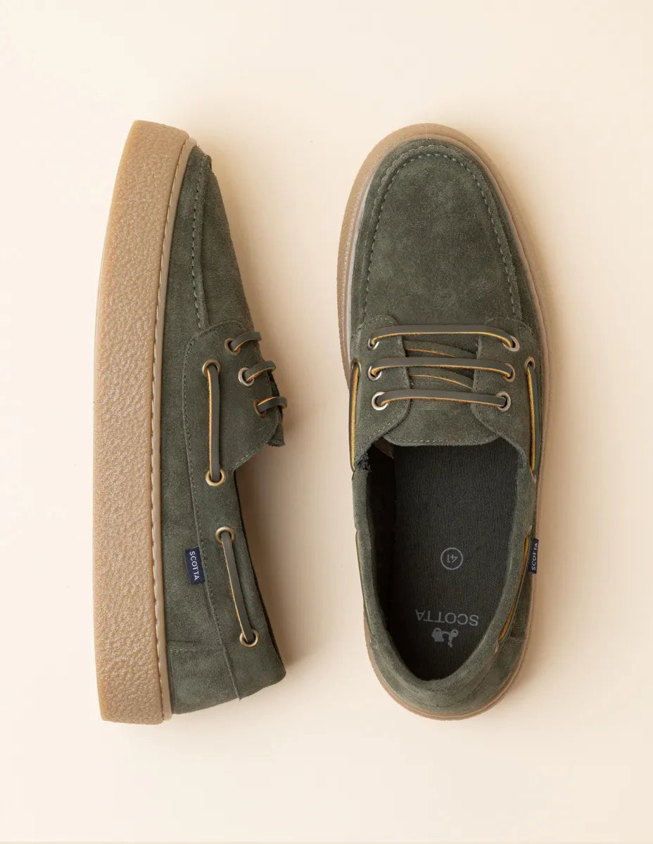 Zapato náutico sport verde