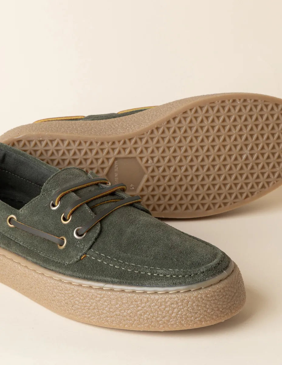 Zapato náutico sport verde