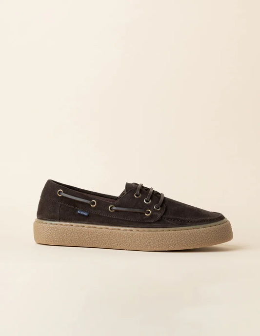 Zapato náutico sport marrón oscuro