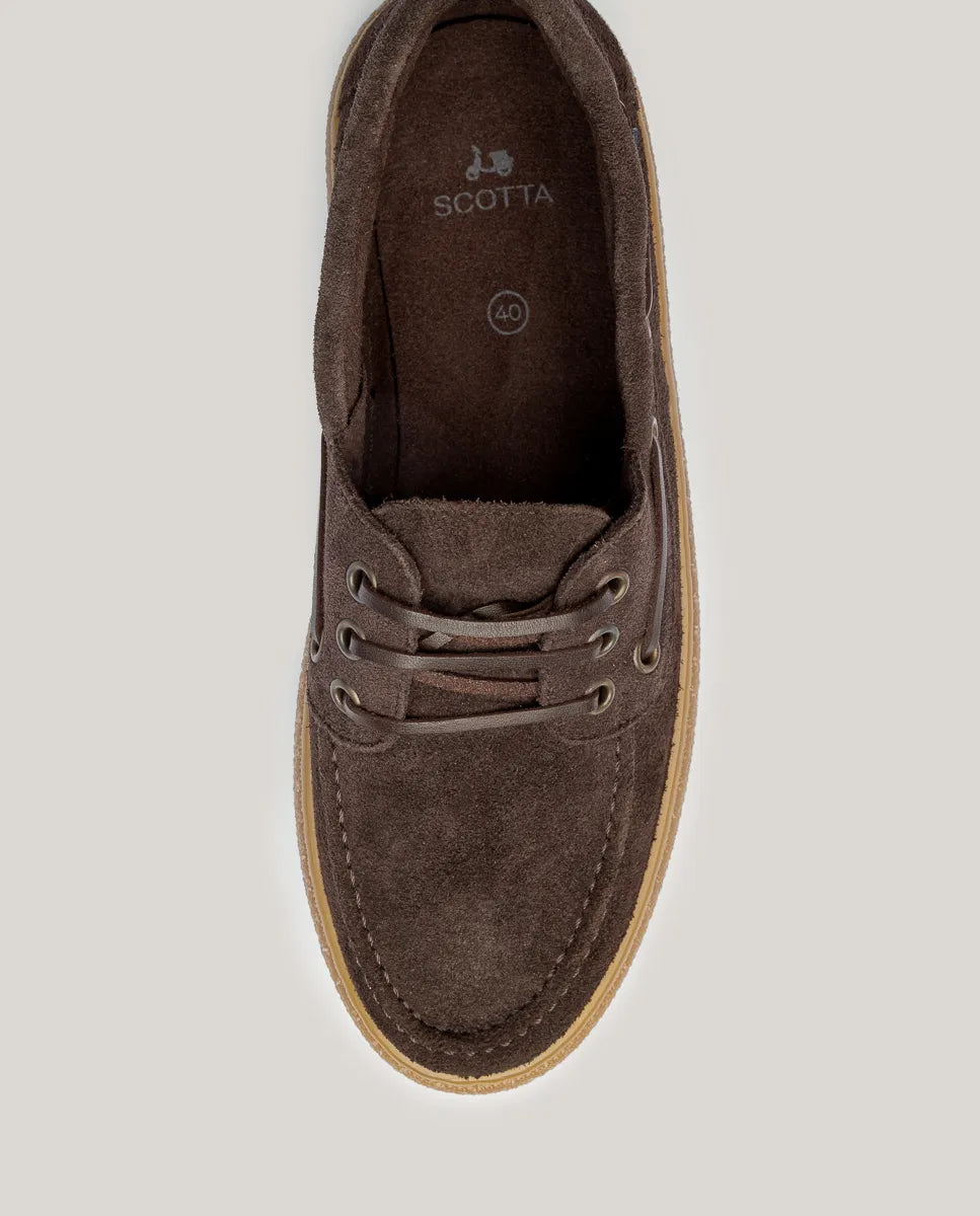 Zapato náutico sport marrón oscuro | SCOTTA