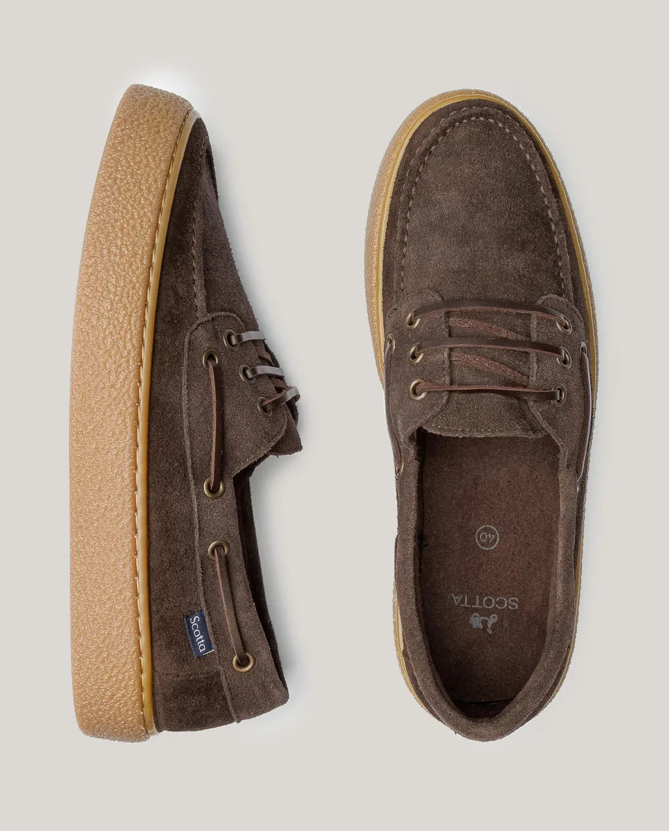 Zapato náutico sport marrón oscuro | SCOTTA