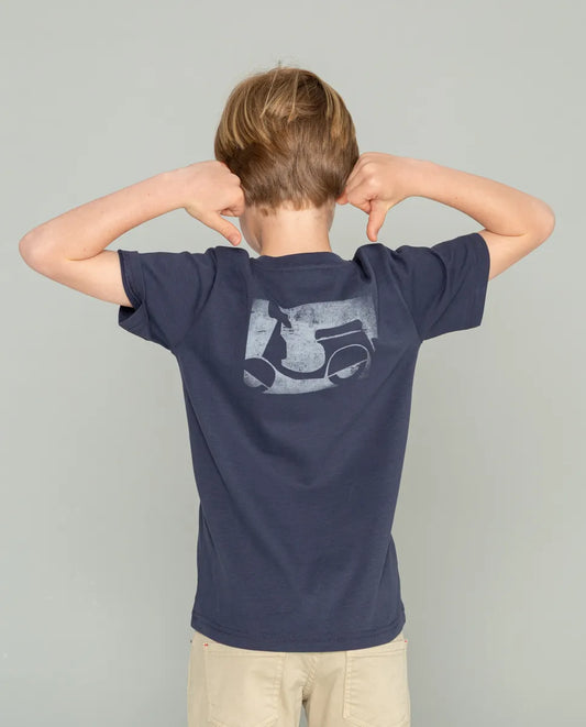 Camiseta de niño azul 