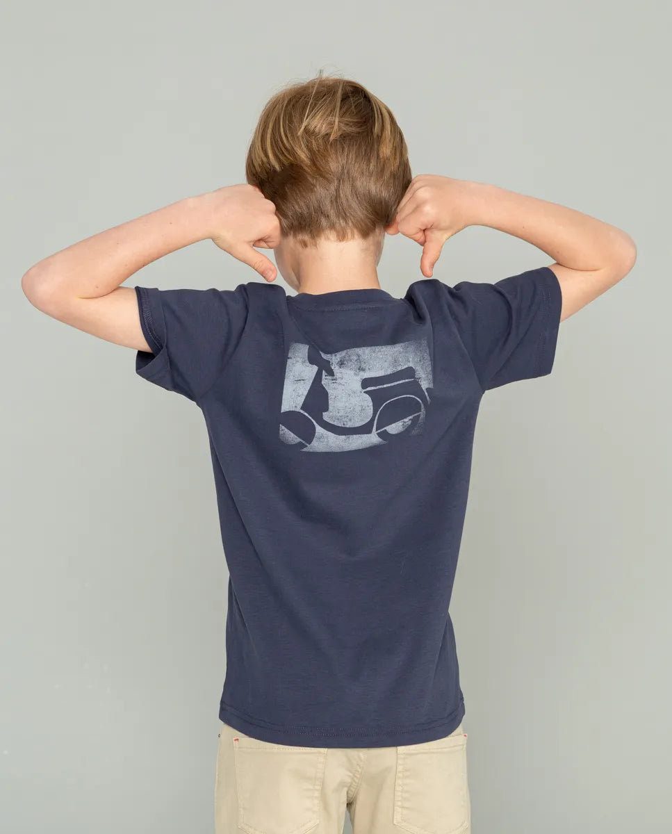 Camiseta de niño azul 