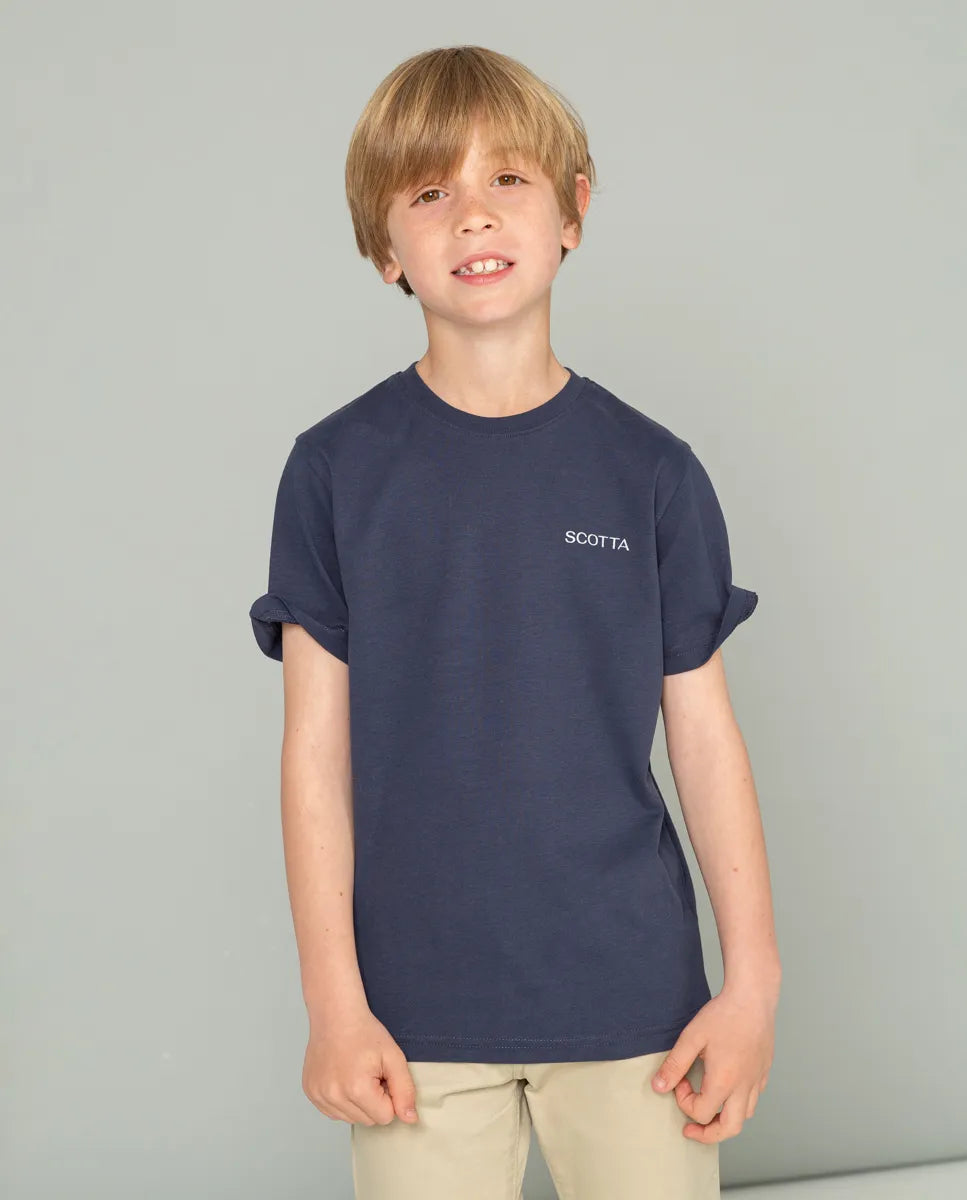 Camiseta de niño azul 
