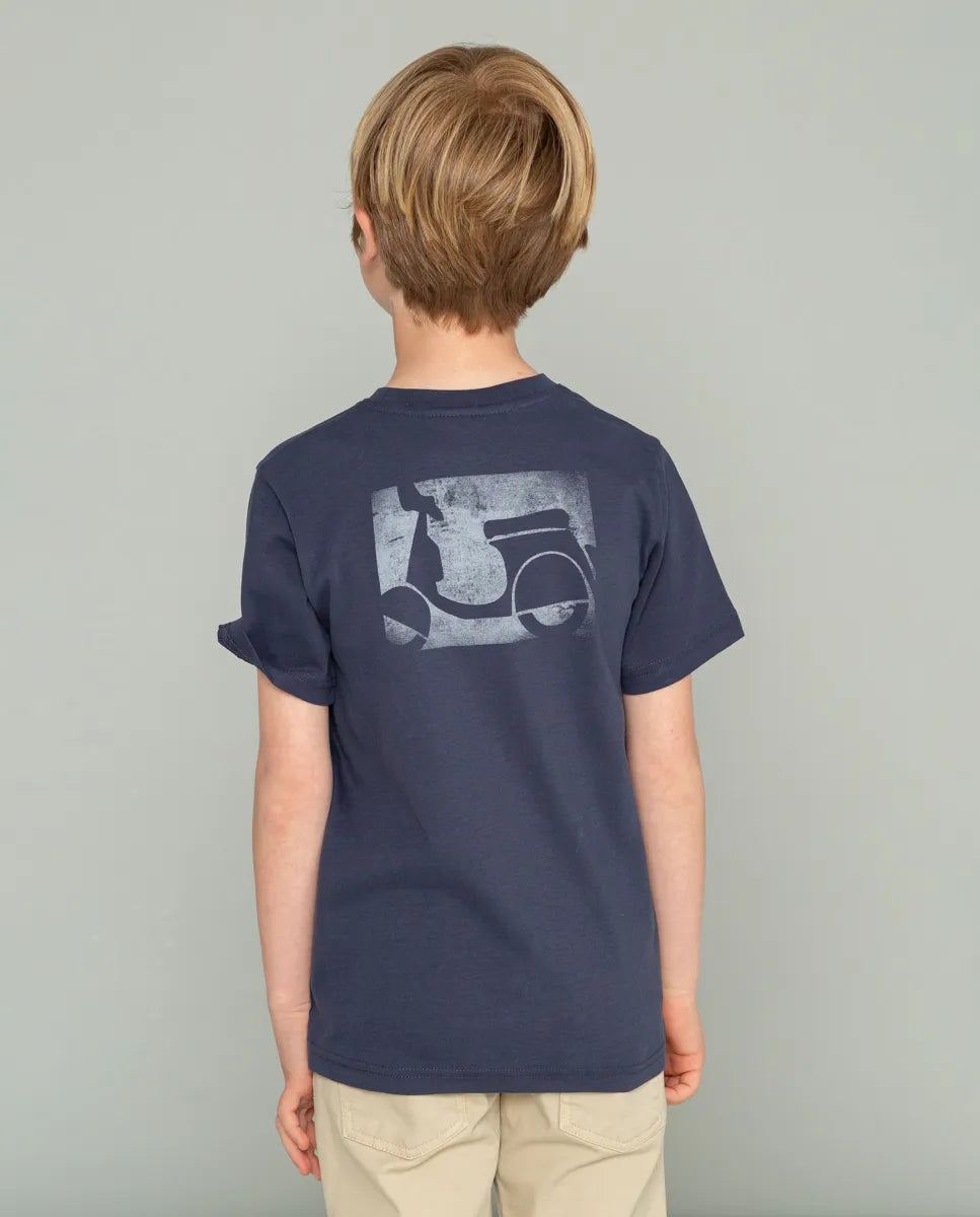 Camiseta de niño azul 
