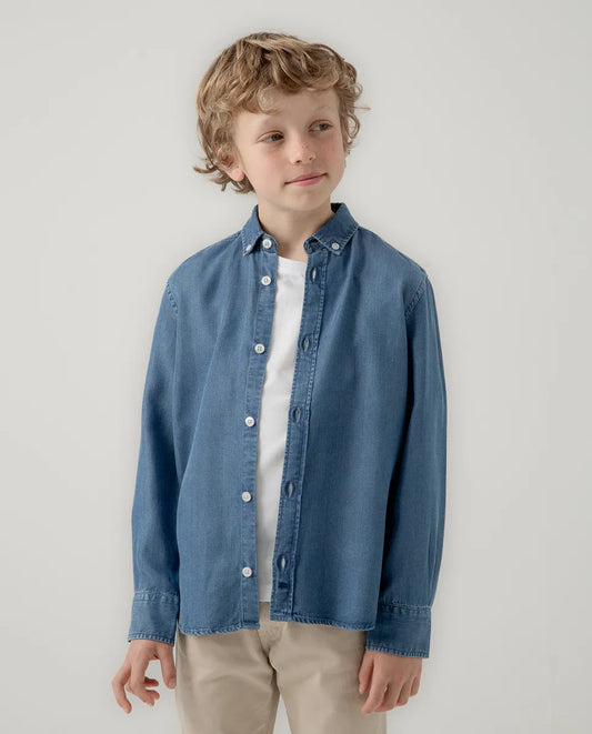 Camisa niño tencel denim | SCOTTA