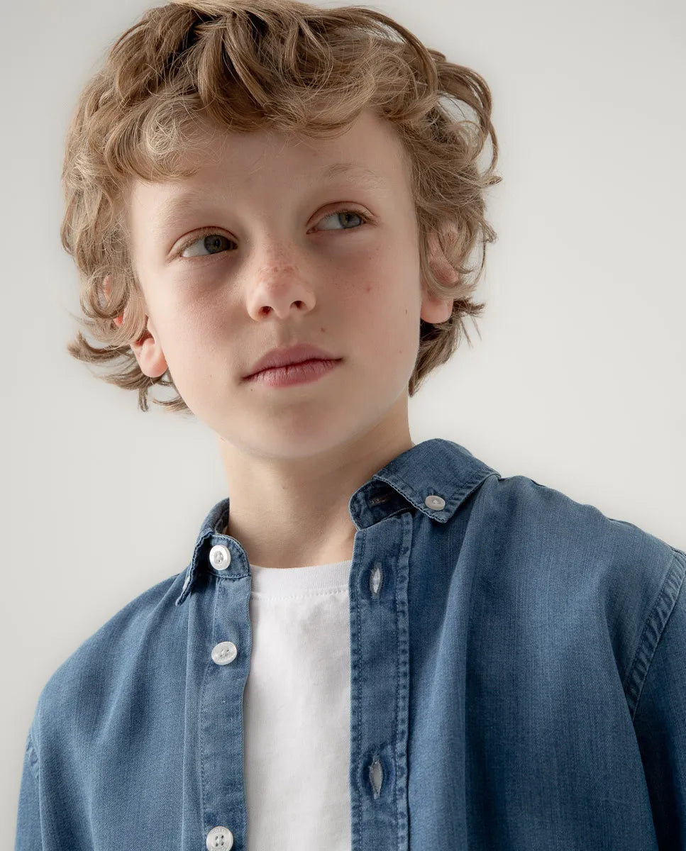 Camisa niño tencel denim | SCOTTA