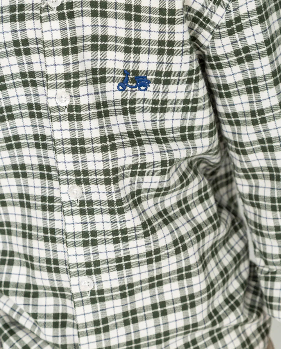 Camisa niño classic viyela verde