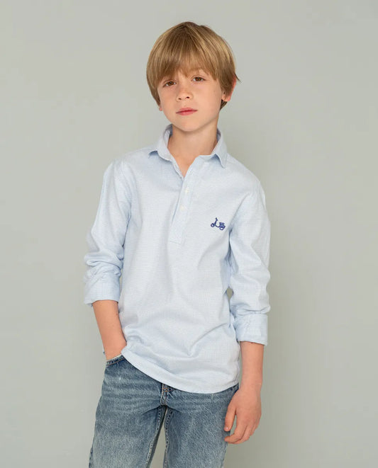 Camisa niño azul