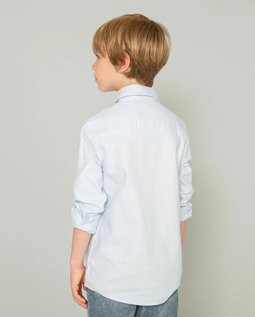 Camisa niño azul