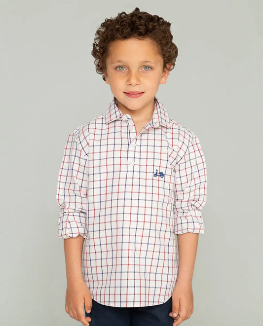 Camisa de cuadros niño
