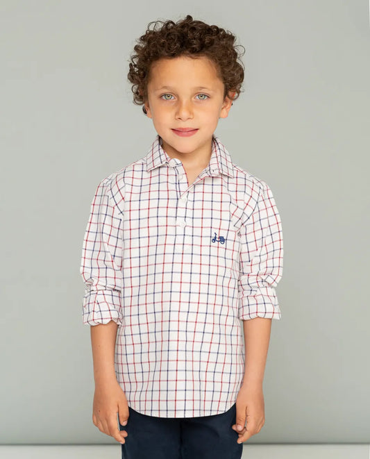 Camisa niño polera dopo blanco