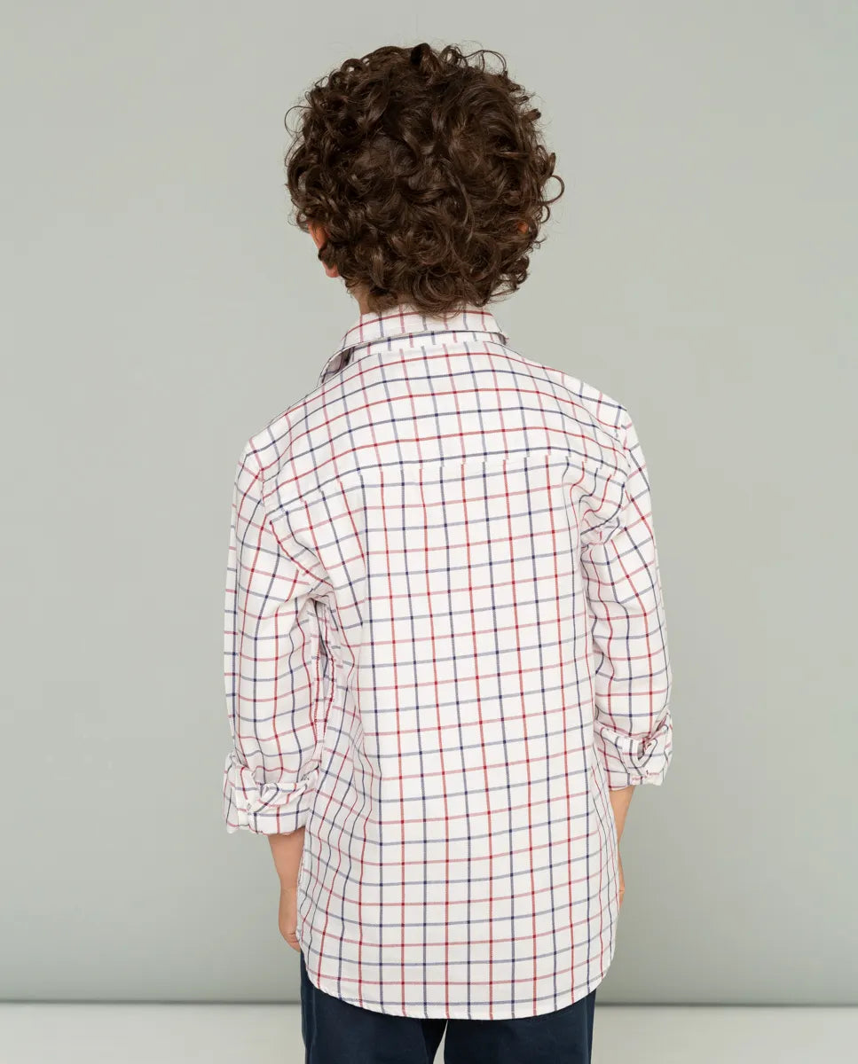 Camisa niño polera dopo blanco