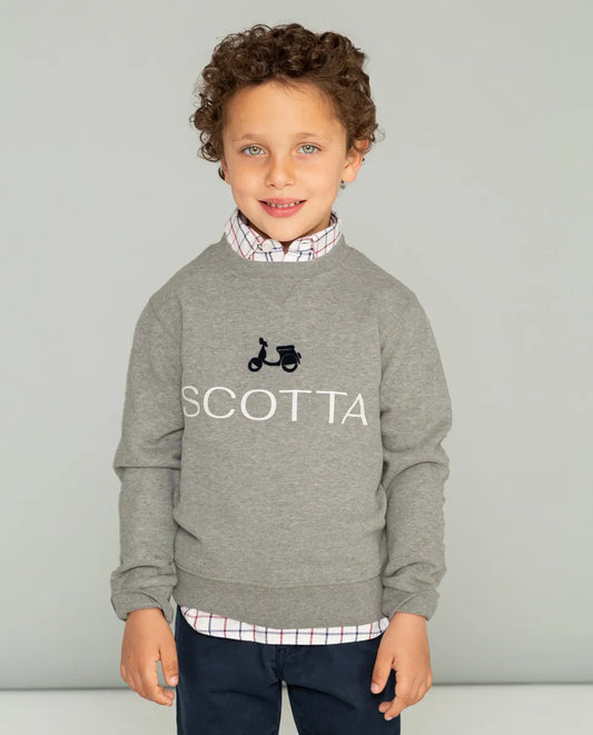 Sudadera de niño en color gris 