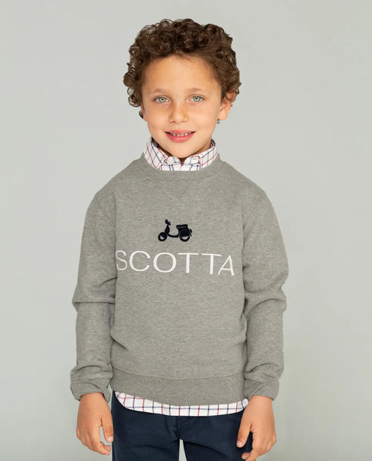 Sudadera de niño en color gris 