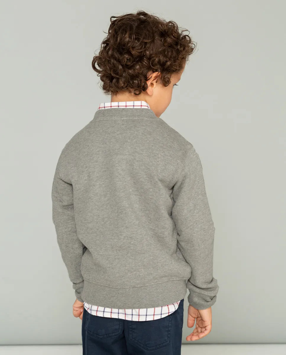Sudadera de niño en color gris 