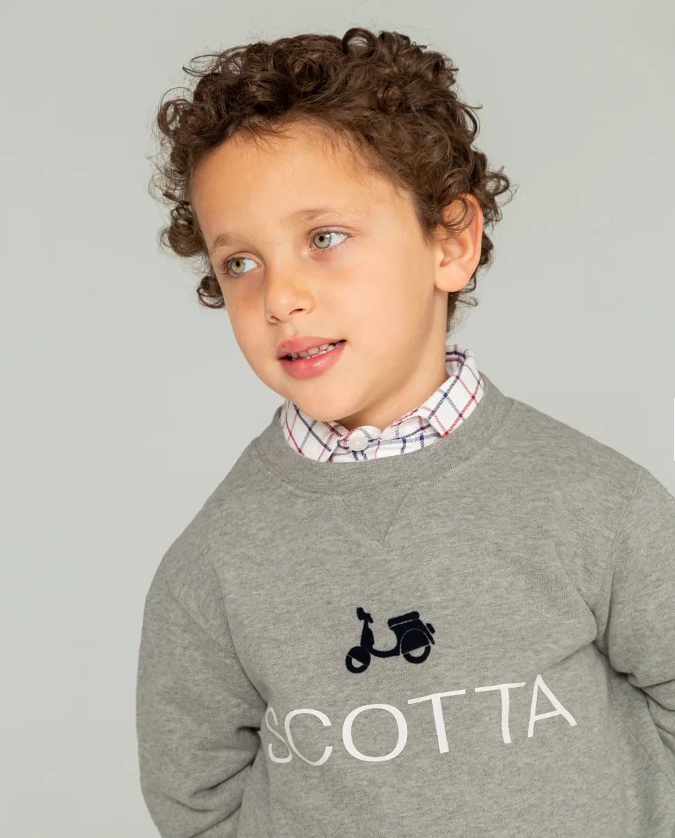 Sudadera de niño en color gris 