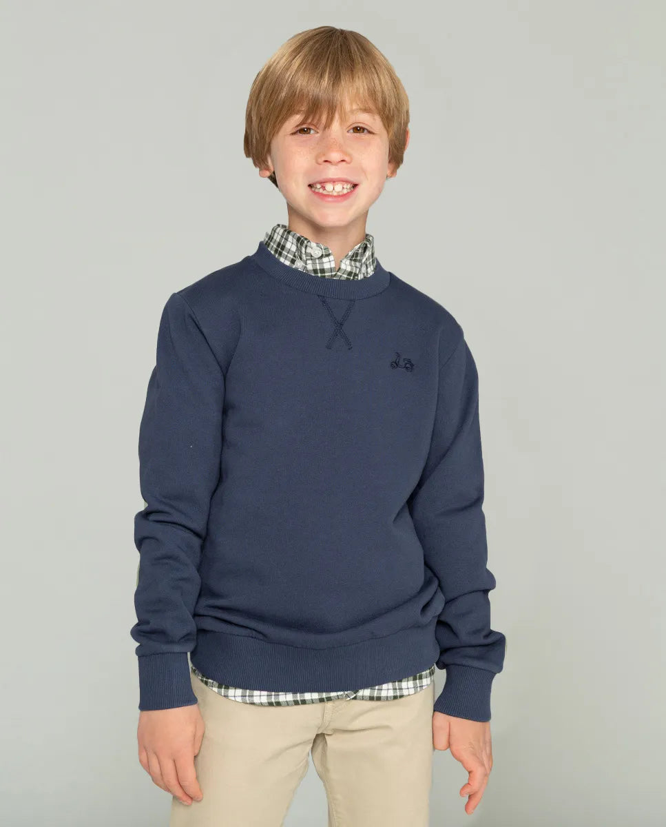 Sudadera de niño en color azul 