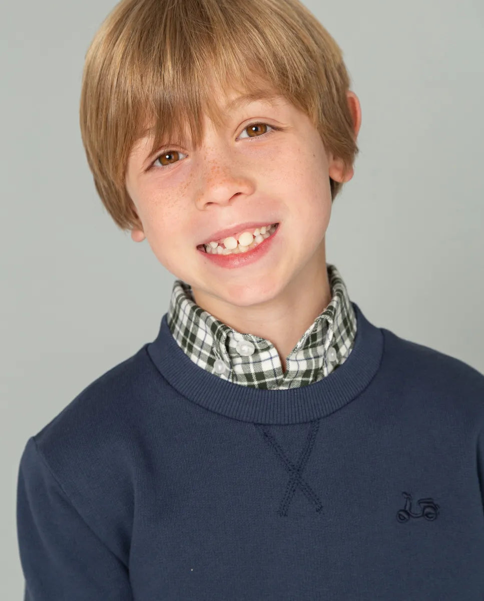 Sudadera niño classic marino