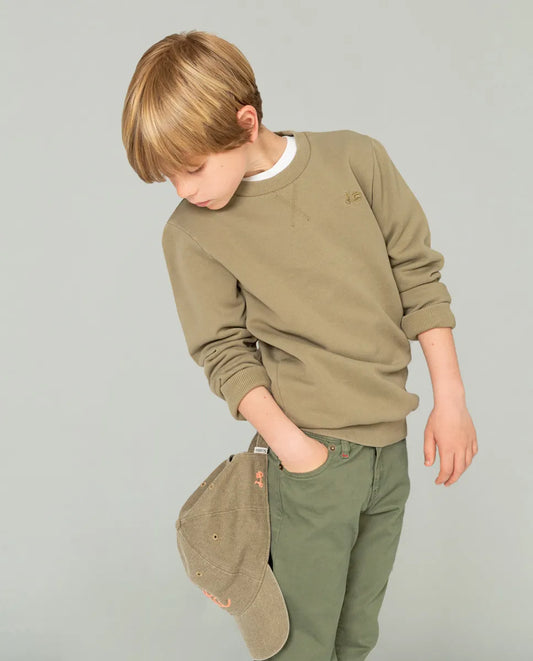 Sudadera de niño en color verde