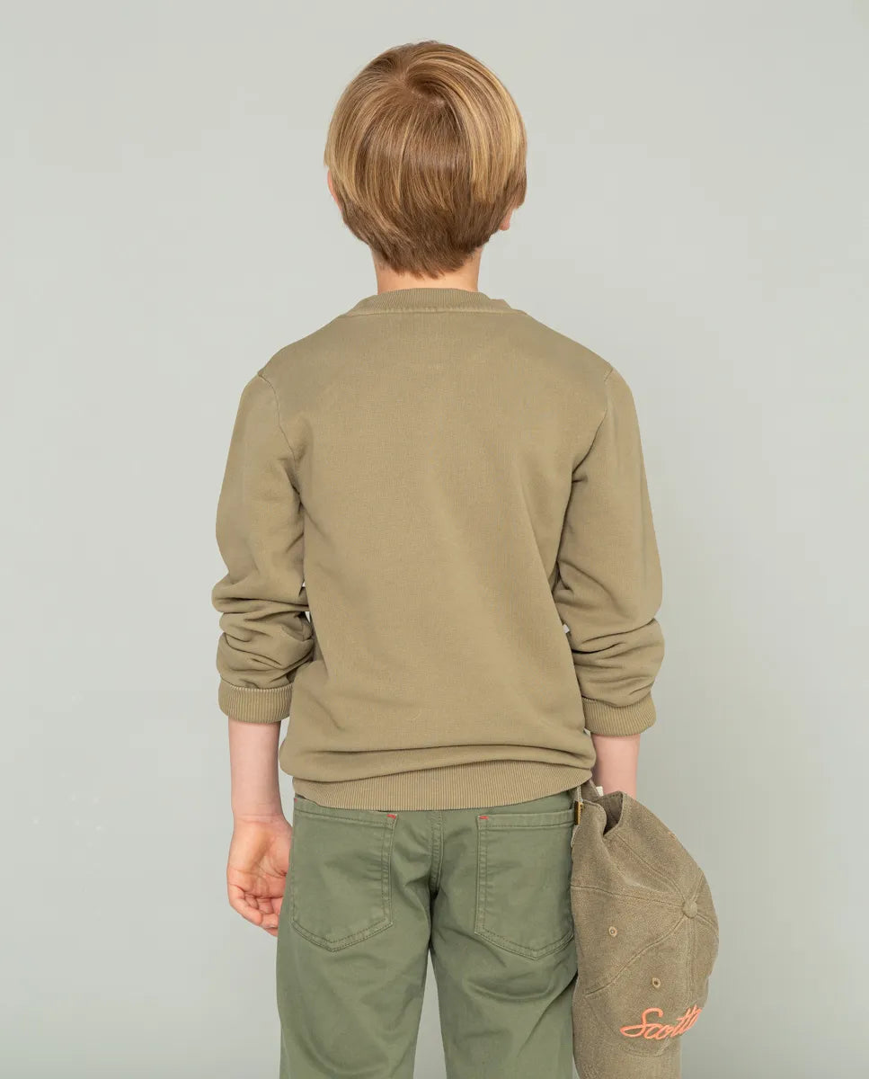 Sudadera de niño en color verde