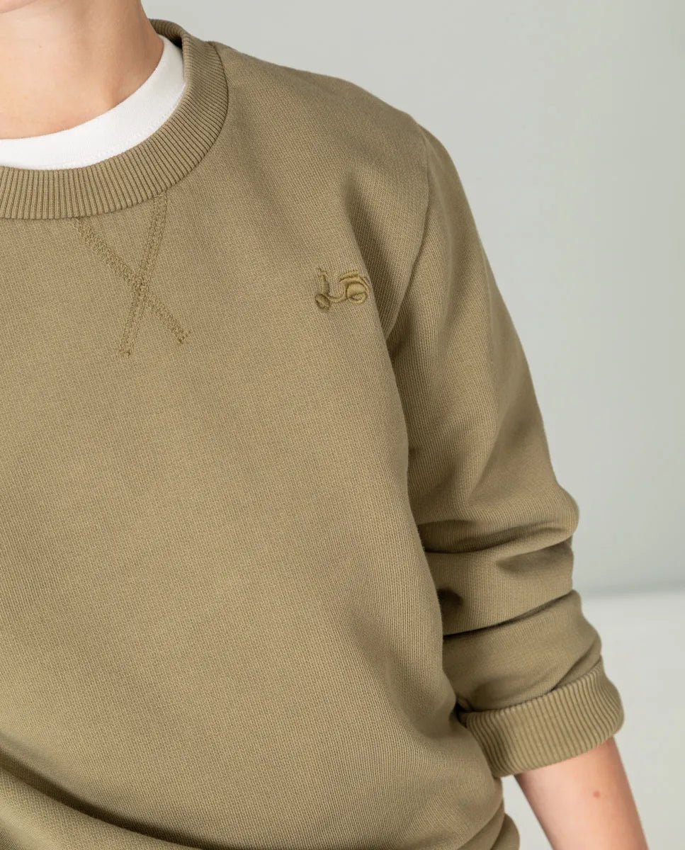 Sudadera de niño en color verde