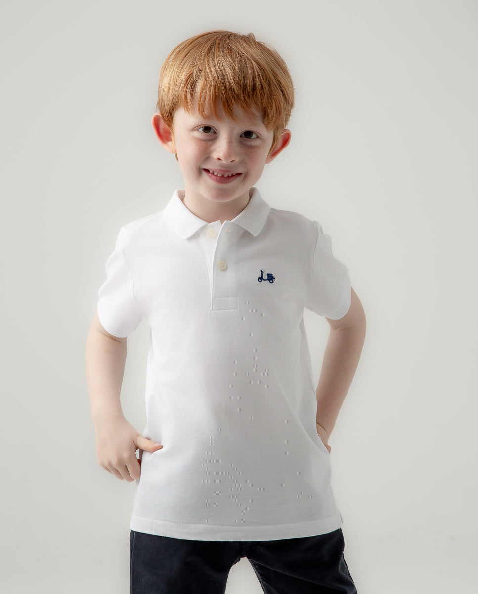 Polo Niño Classic Blanco | SCOTTA