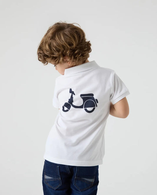 Polo niño classic blanco