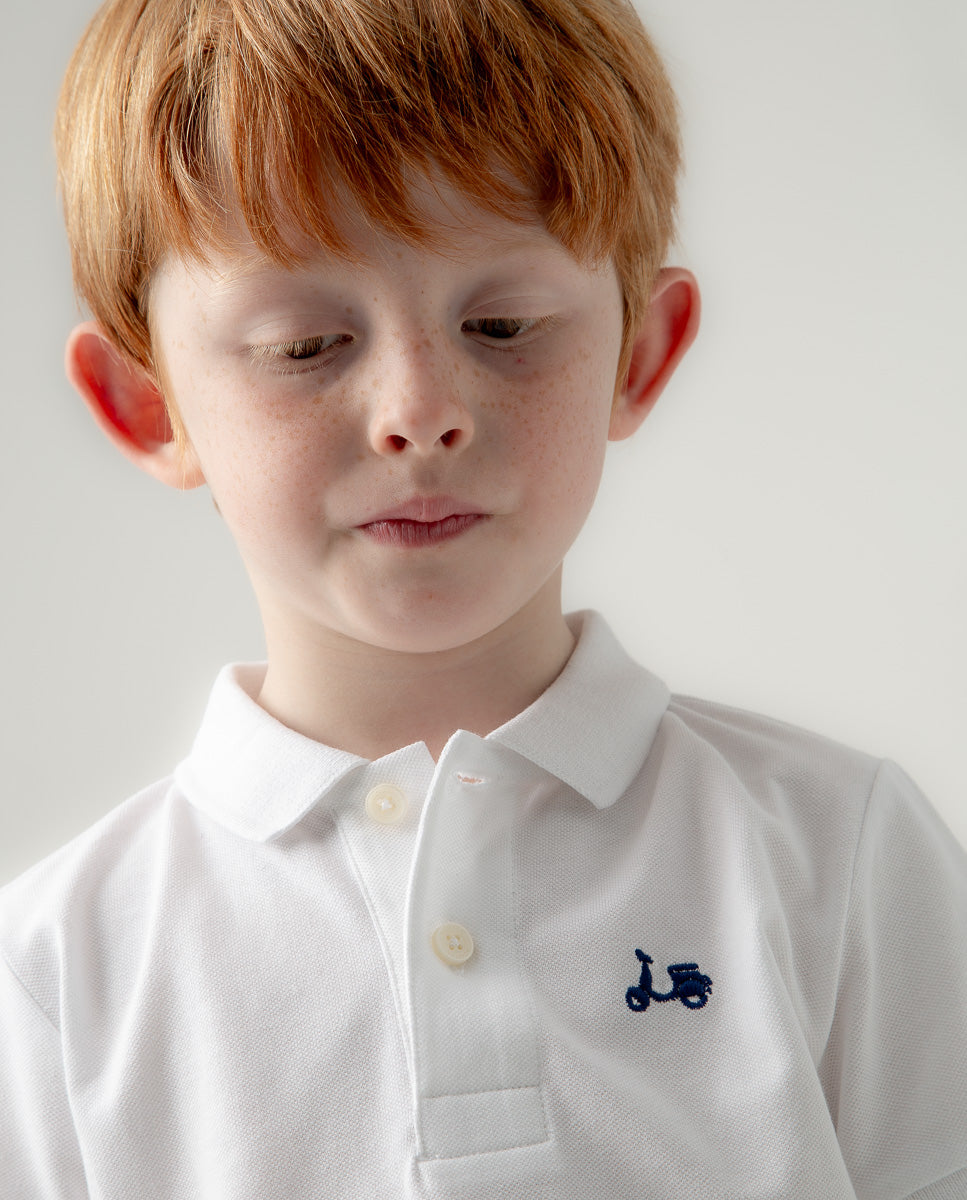 Polo Niño Classic Blanco | SCOTTA