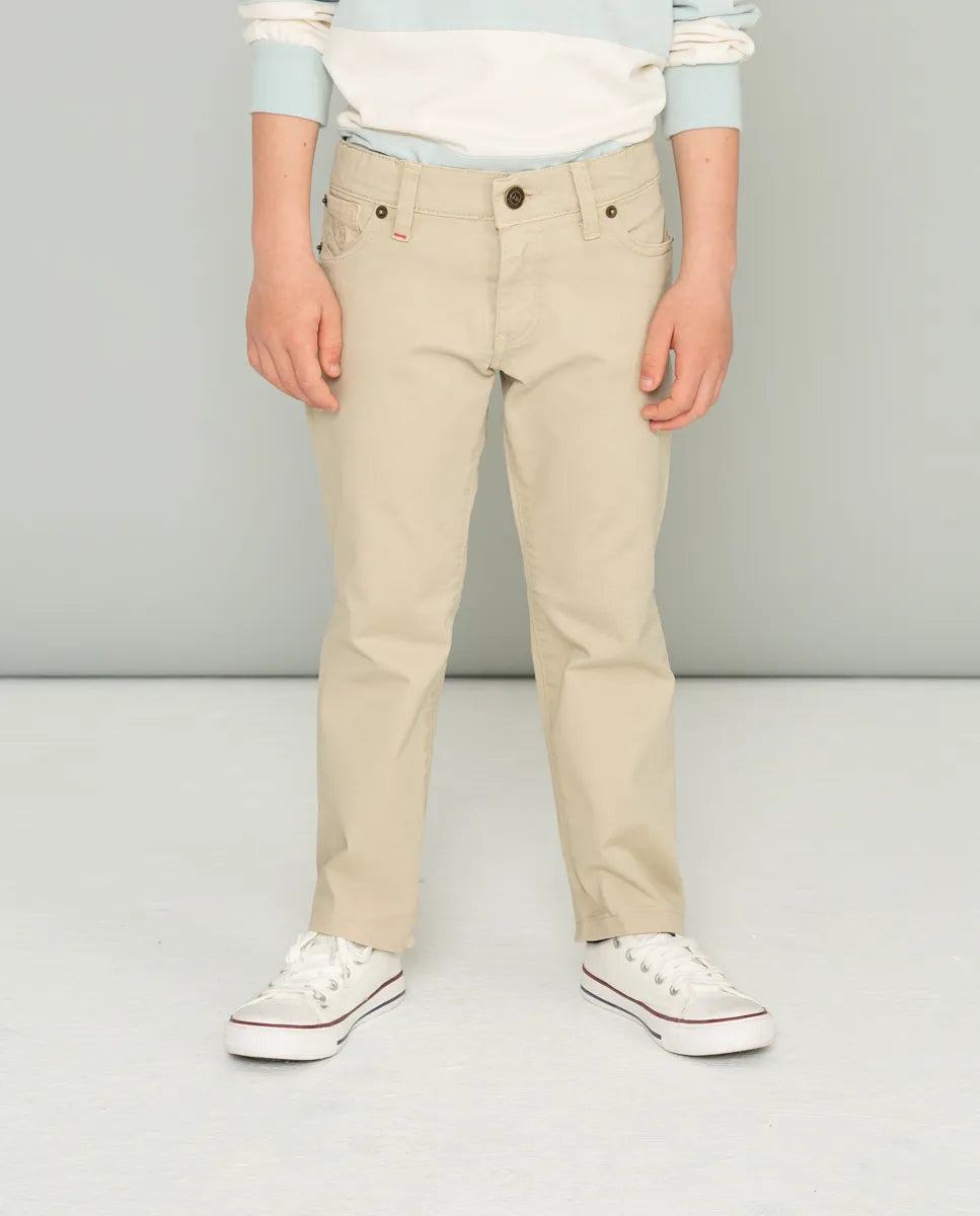 Pantalón beige niño
