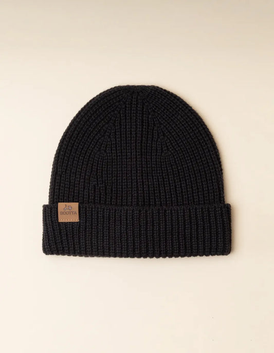 Gorro canelado cinza