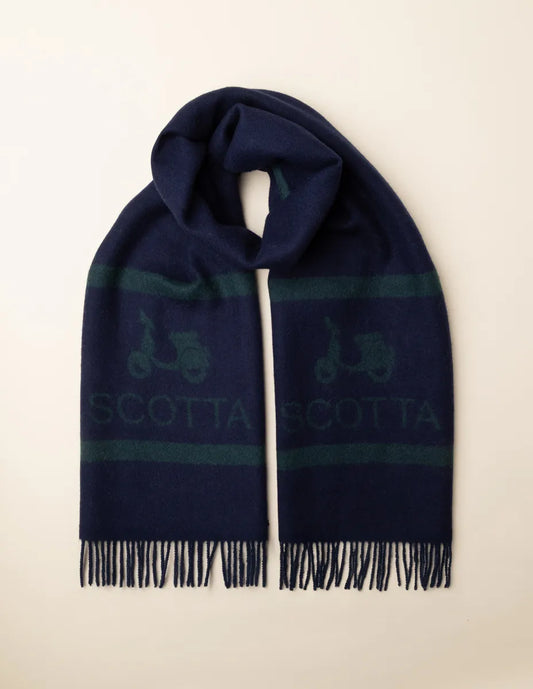 Cachecol wool marinho