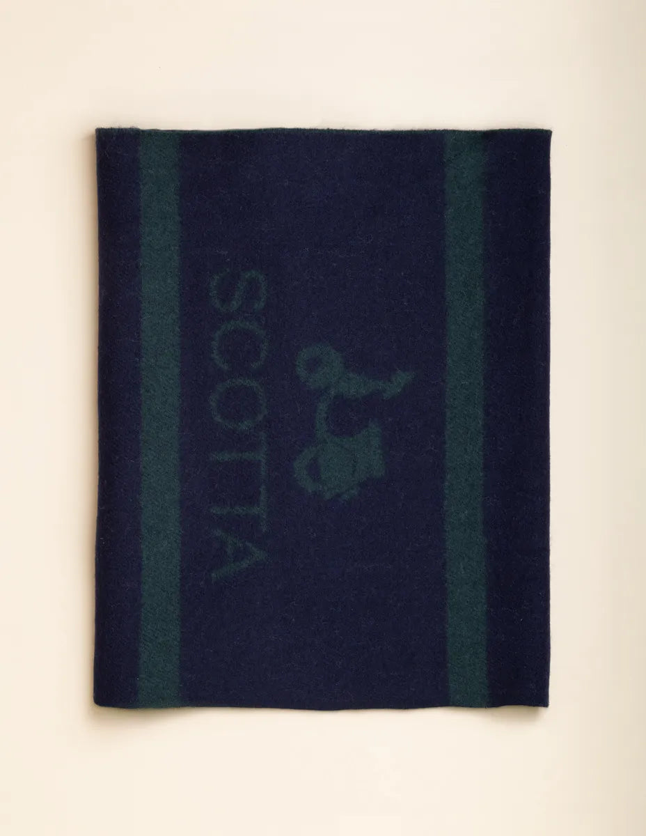 Cachecol wool marinho