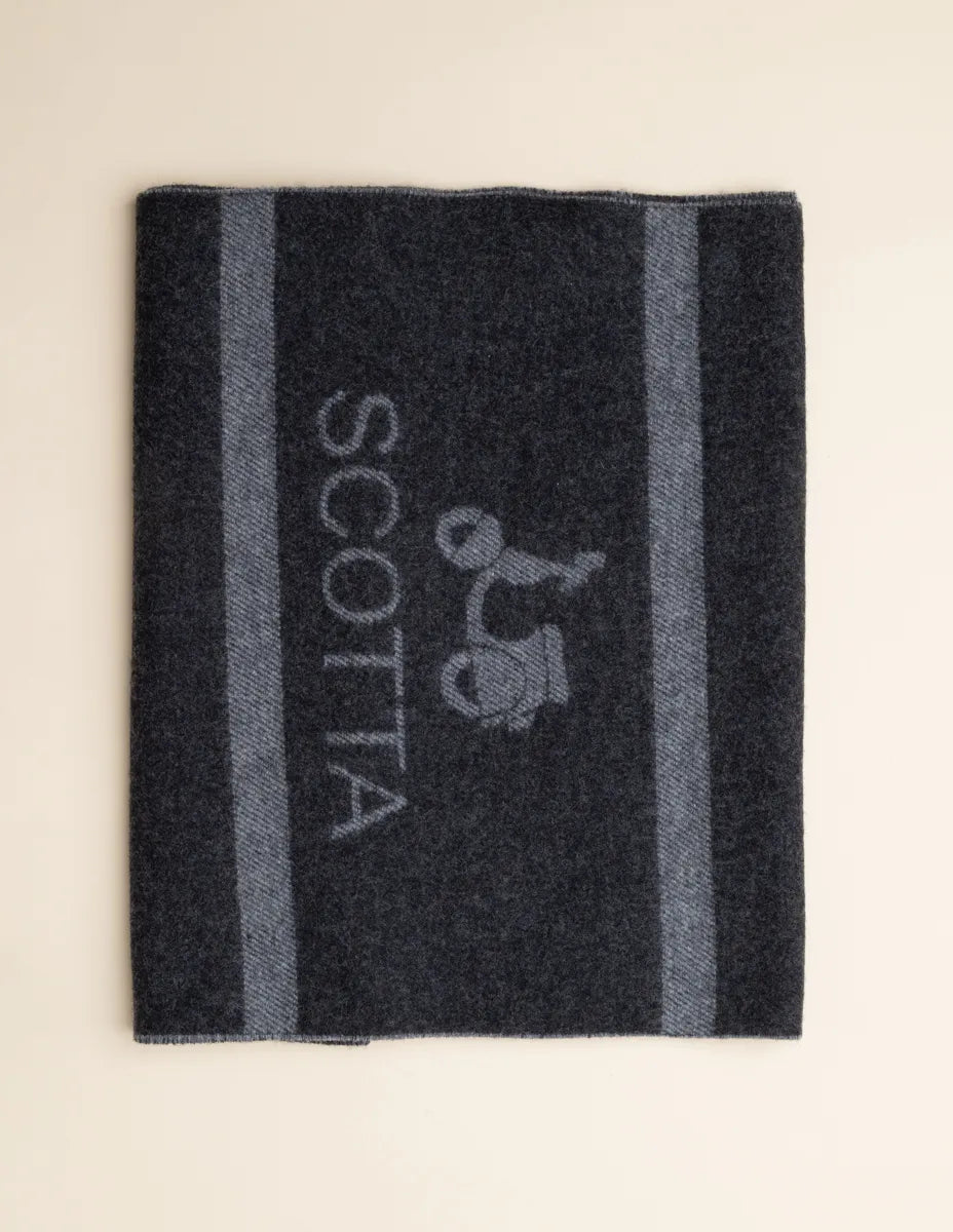 Cachecol wool cinza escuro