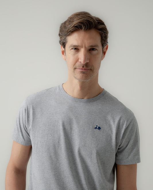 Camiseta classic organic gris melange | SCOTTA