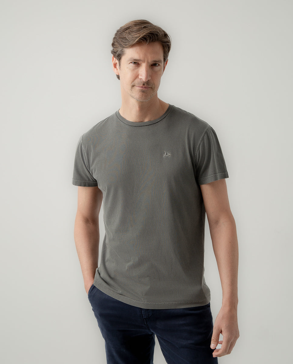Camiseta classic organic gris oscuro | SCOTTA