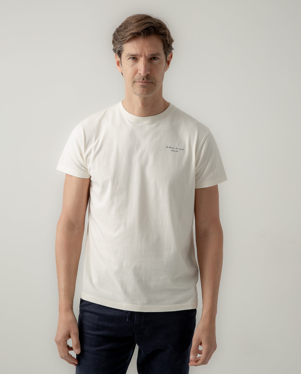 Camiseta lettering Scotta crudo | SCOTTA
