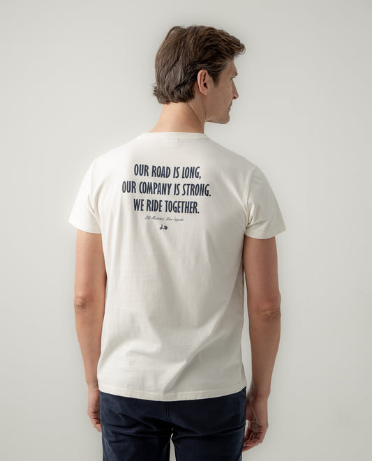 Camiseta lettering Scotta crudo | SCOTTA