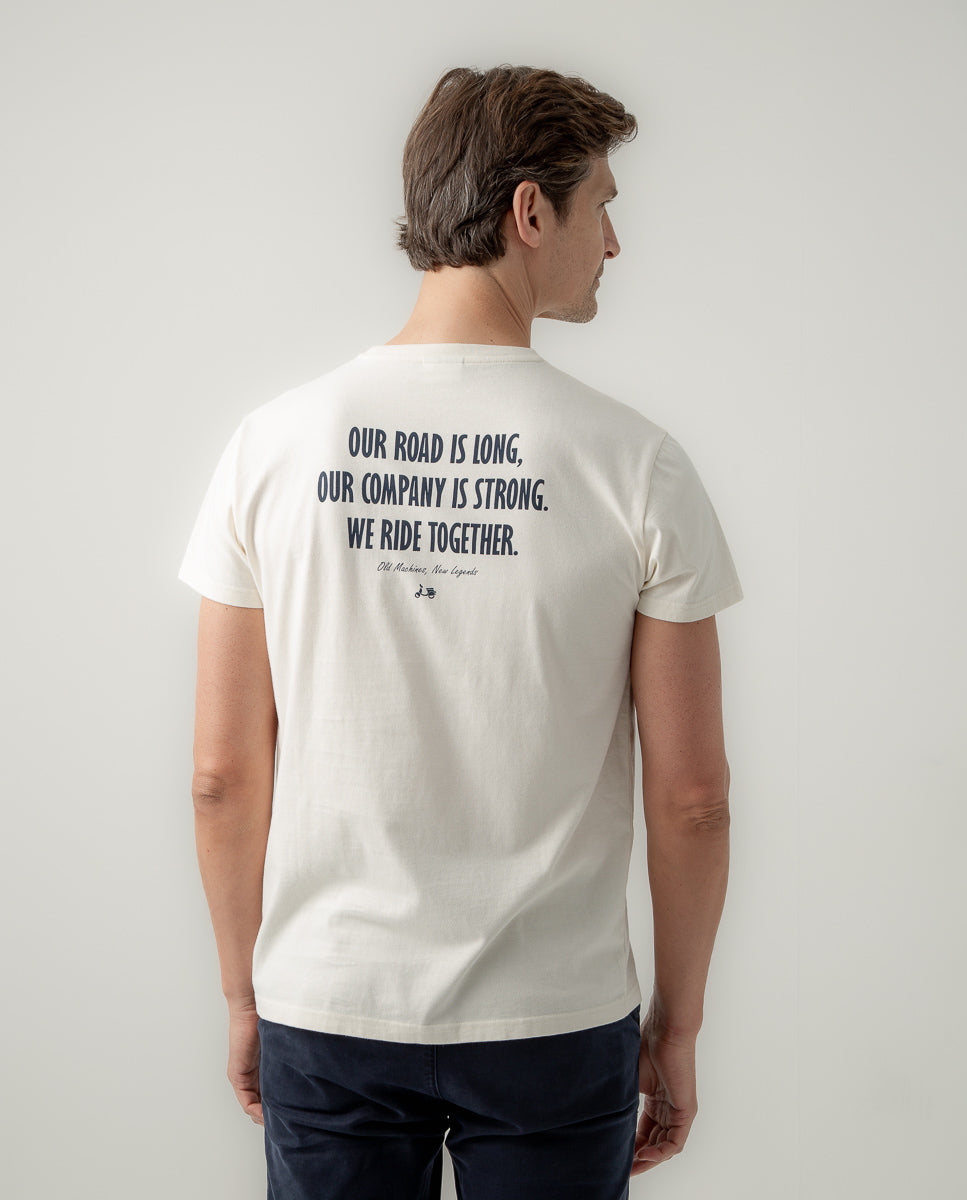 Camiseta lettering Scotta crudo | SCOTTA
