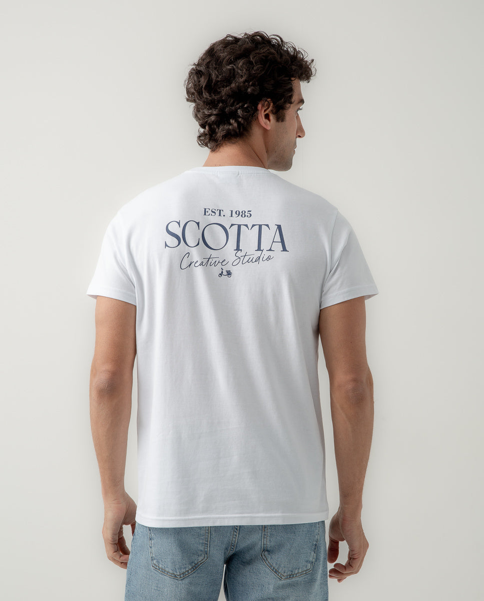Camiseta creative studio blanco | SCOTTA