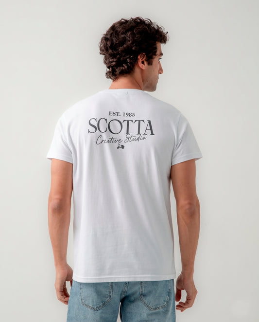 Camiseta creative studio blanco | SCOTTA