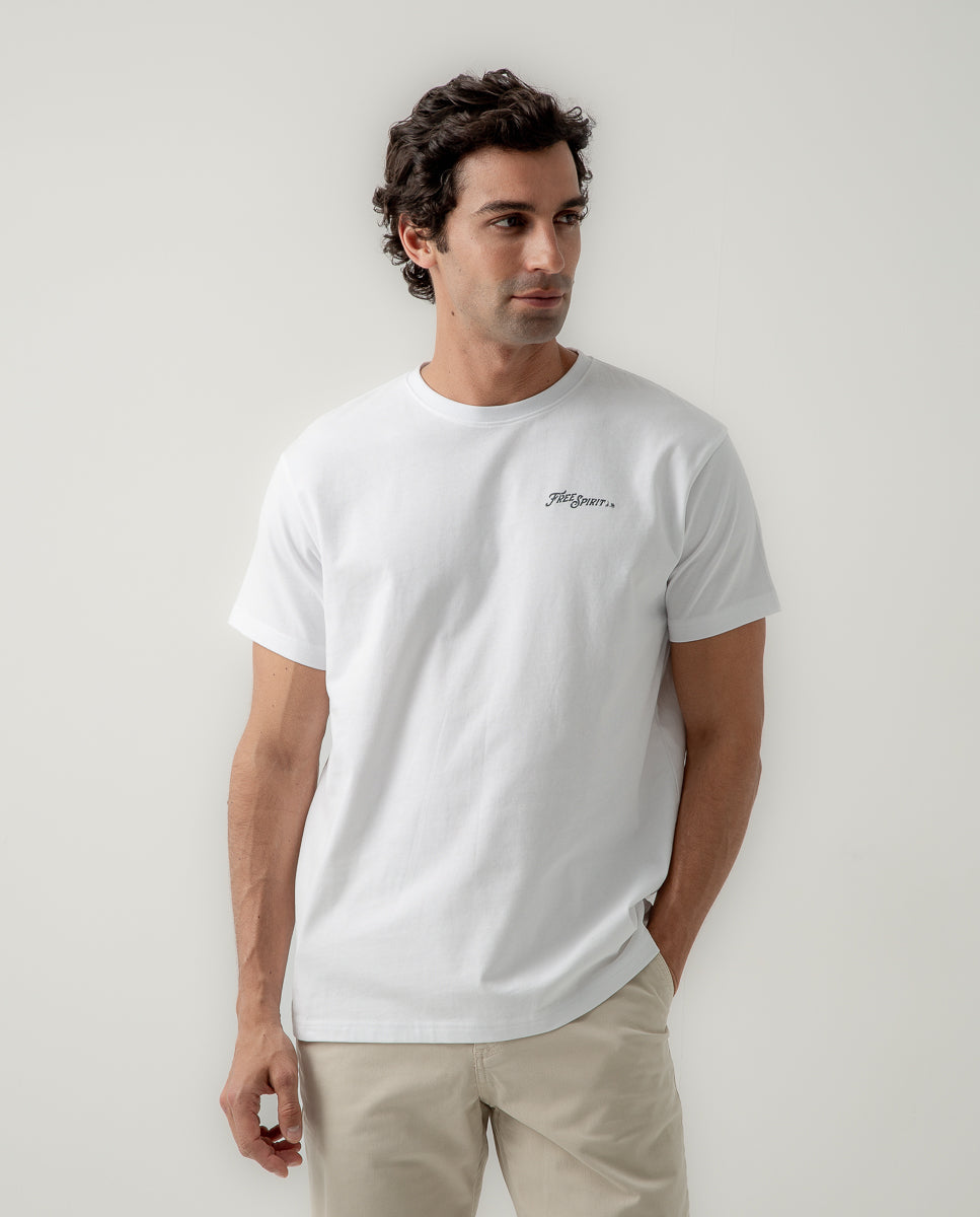Camiseta casco free spirit blanco | SCOTTA