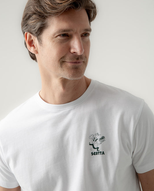 Camiseta steak rules blanco | SCOTTA