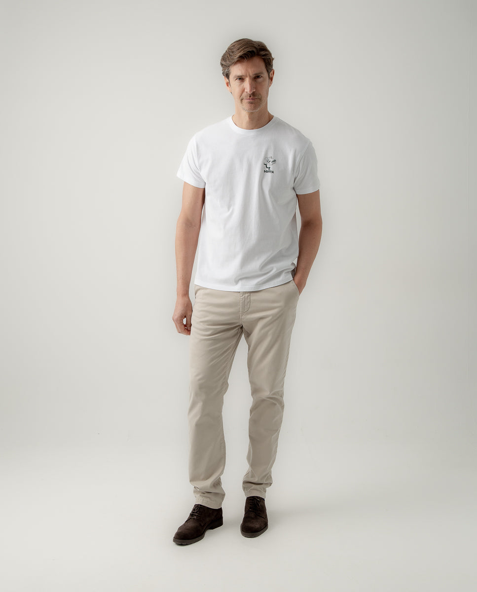 Camiseta steak rules blanco | SCOTTA